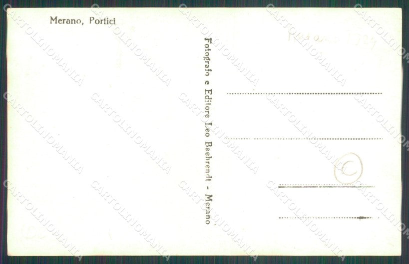 Bolzano Merano Foto cartolina QZ8036 – retro