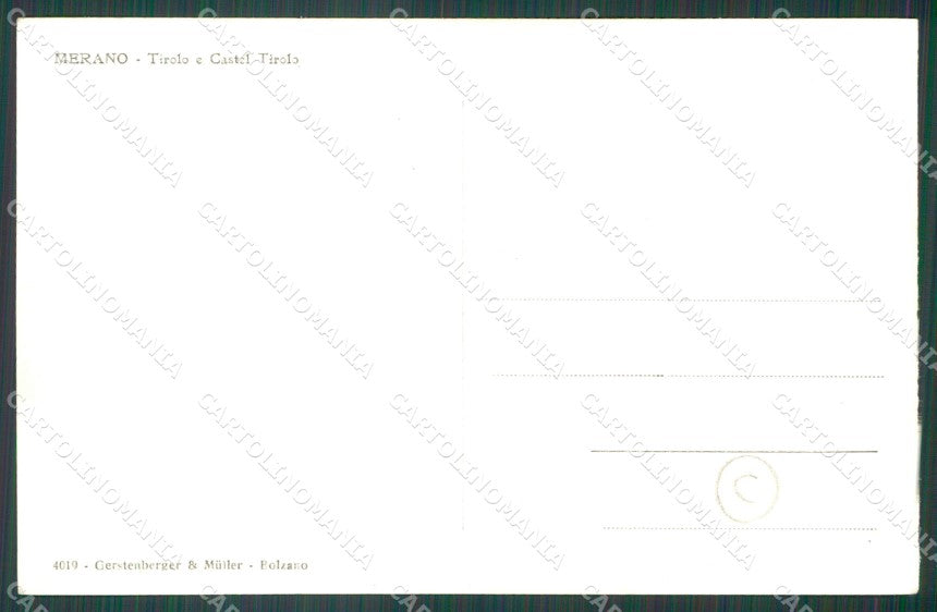 Bolzano Merano Foto cartolina QZ8037 – retro