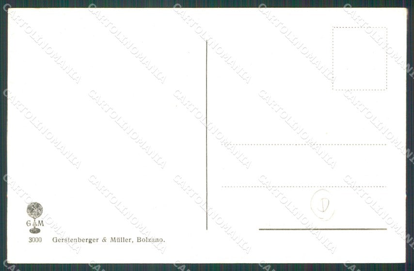 Bolzano Merano Buoi cartolina QZ8040 – retro