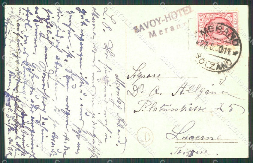 Bolzano Merano cartolina QZ8042 – retro