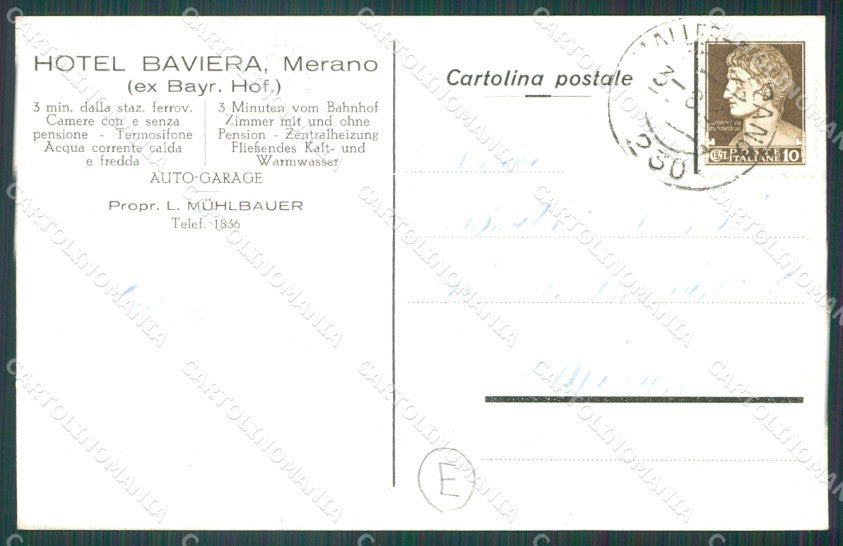 Bolzano Merano cartolina QZ8056 – retro