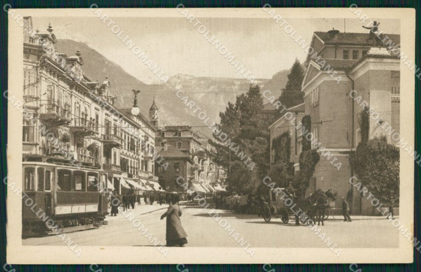 Bolzano Merano Tram Carrozza Teatro cartolina QZ8059 – fronte