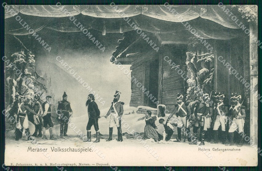 Bolzano Merano Teatro Cattura di Andreas Hofers cartolina QZ8061 – fronte