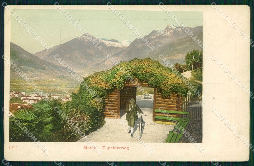 Bolzano Merano PIEGHINA cartolina QZ8062 – fronte