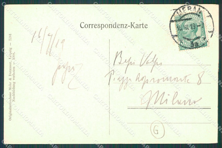 Bolzano Merano cartolina QZ8067 – retro