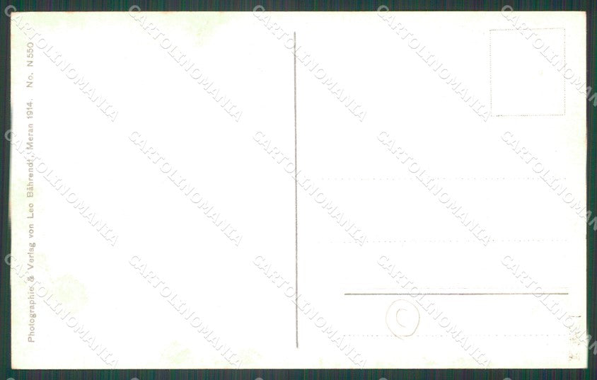 Bolzano Merano Costumi cartolina QZ8070 – retro
