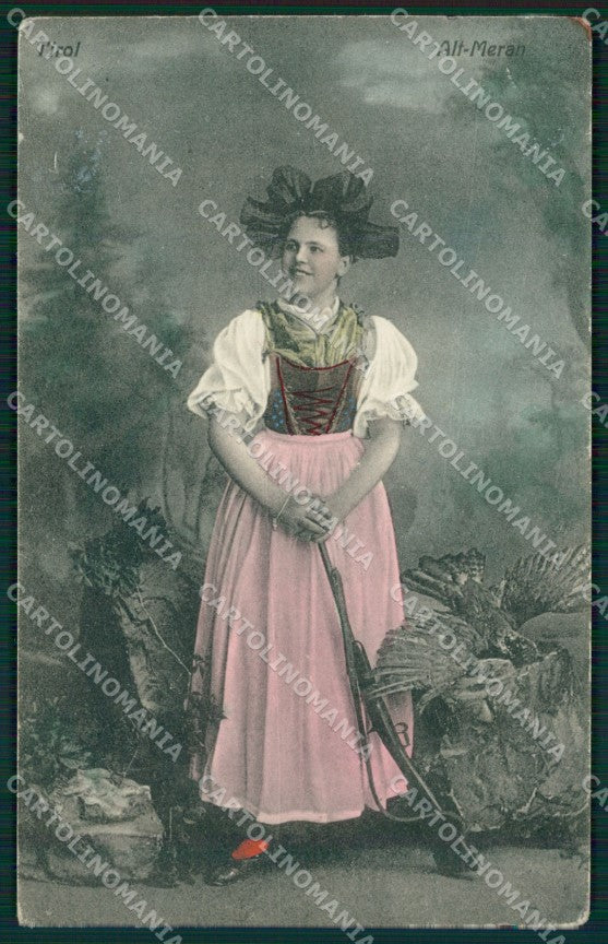 Bolzano Merano Costumi cartolina QZ8074 – fronte