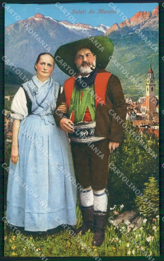 Bolzano Merano Costumi cartolina QZ8077 – fronte