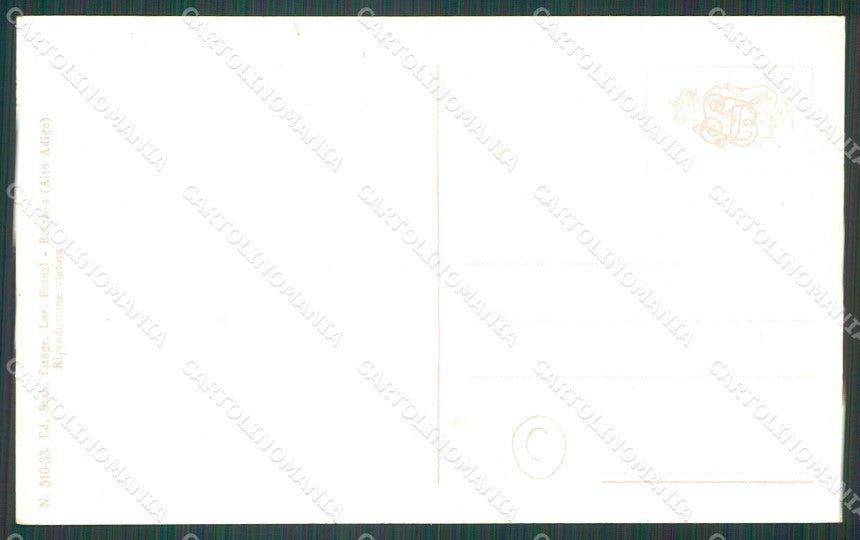 Bolzano Merano Costumi cartolina QZ8077 – retro