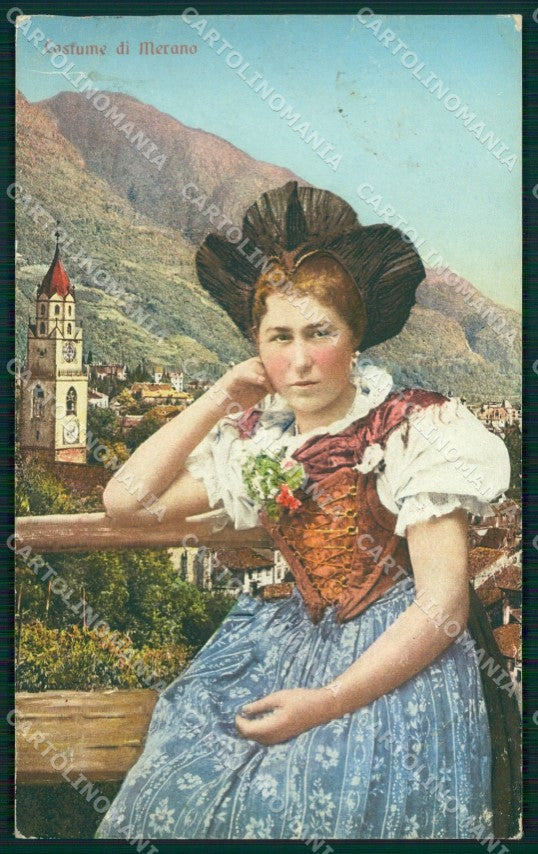 Bolzano Merano Costumi cartolina QZ8079 – fronte