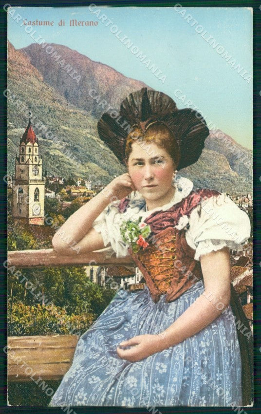 Bolzano Merano Costumi cartolina QZ8081 – fronte