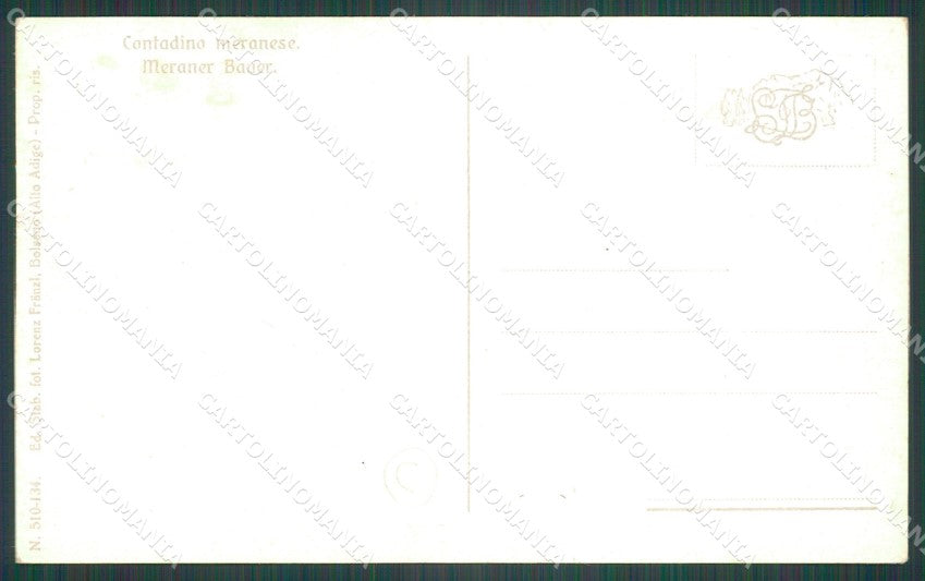 Bolzano Merano Costumi PIEGHINA cartolina QZ8083 – retro