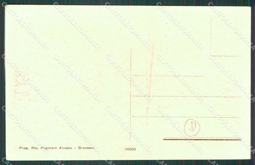 Bolzano Brennero Spina del Lupo Lago cartolina QZ8106 – retro