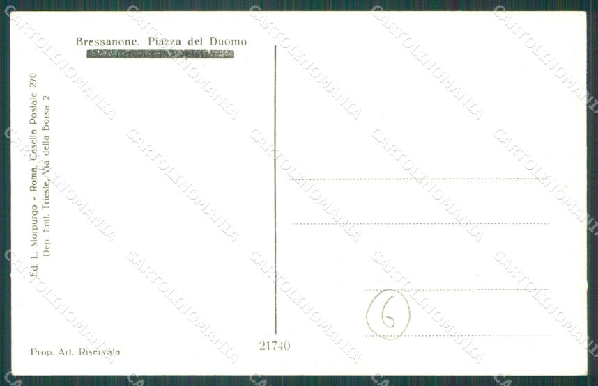 Bolzano Bressanone cartolina QZ8130 – retro
