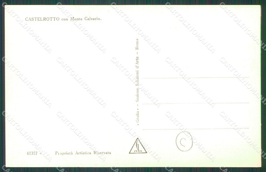 Bolzano Castelrotto Monte Calvario Foto cartolina QZ8146 – retro