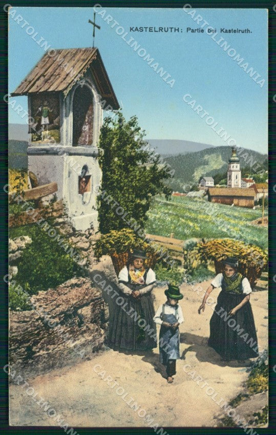 Bolzano Castelrotto Costumi cartolina QZ8151 – fronte