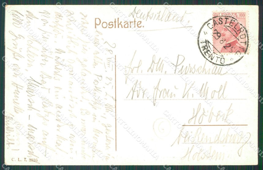 Bolzano Castelrotto PIEGHINE cartolina QZ8152 – retro