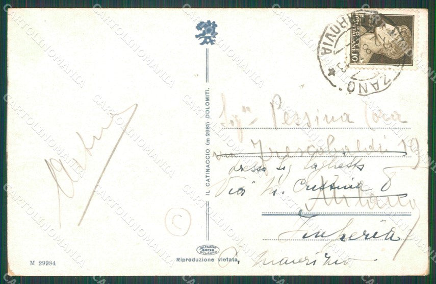 Bolzano Catinaccio Costumi cartolina QZ8157 – retro