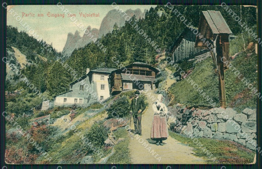 Bolzano Catinaccio PIEGA cartolina QZ8158 – fronte