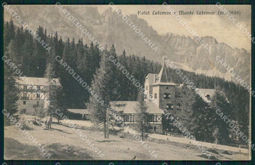 Bolzano Passo di Carezza Monte Latemar cartolina QZ8184 – fronte