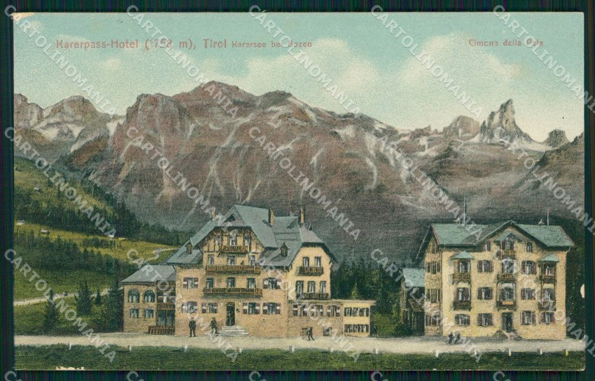 Bolzano Passo di Carezza Cimone della Pala ABRASA cartolina QZ8185 – fronte