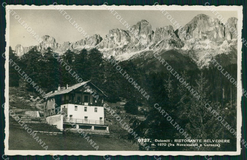 Bolzano Nova Levante Carezza PIEGA Foto cartolina QZ8196 – fronte
