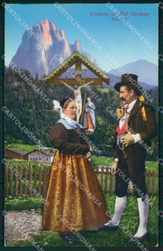 Bolzano Val Gardena Selva di Costumi cartolina QZ8205 – fronte