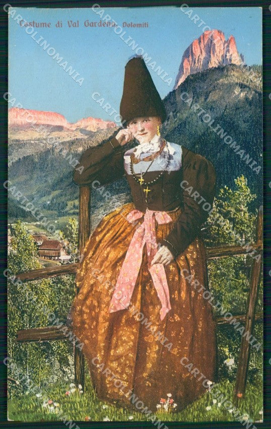 Bolzano Val Gardena Selva di Costumi cartolina QZ8206 – fronte