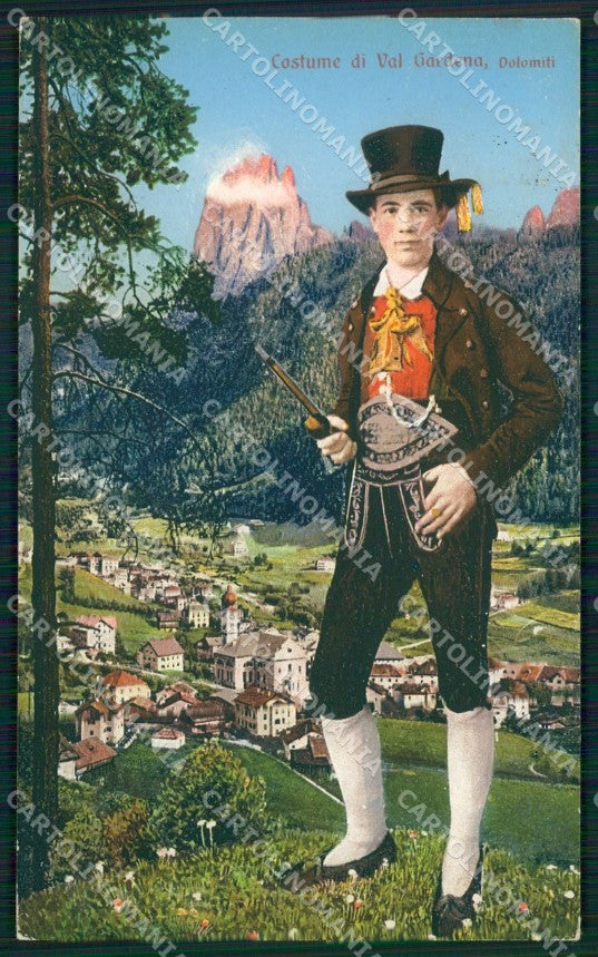 Bolzano Val Gardena Selva di Costumi cartolina QZ8207 – fronte