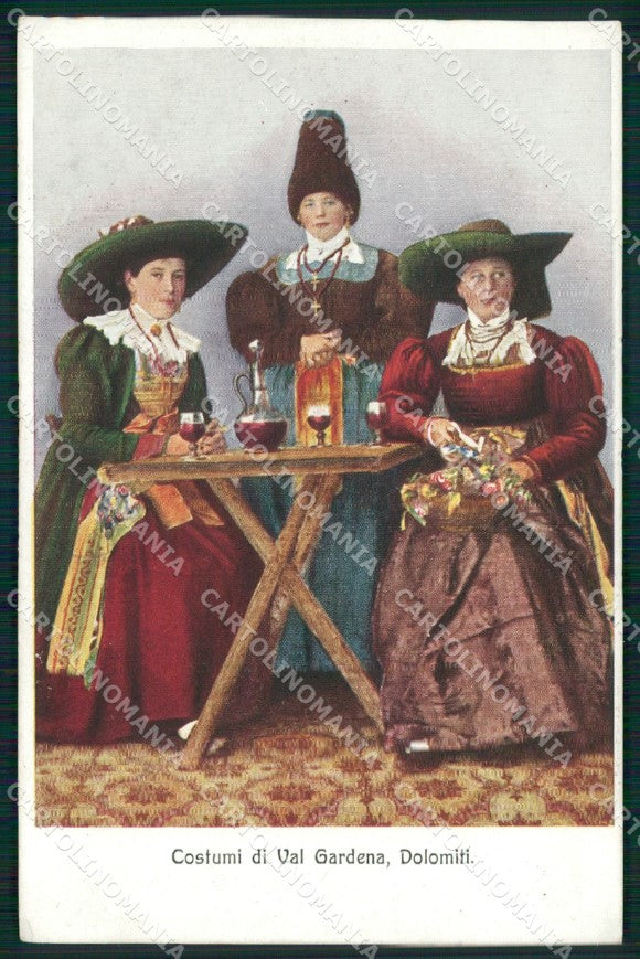 Bolzano Val Gardena Selva di Costumi cartolina QZ8208 – fronte
