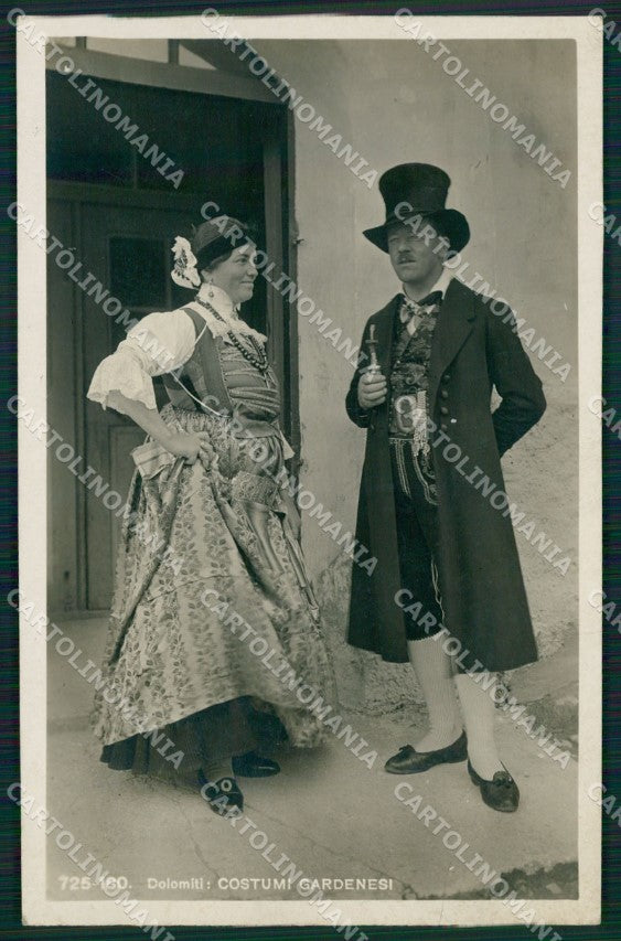 Bolzano Val Gardena Selva di Costumi Foto cartolina QZ8210 – fronte