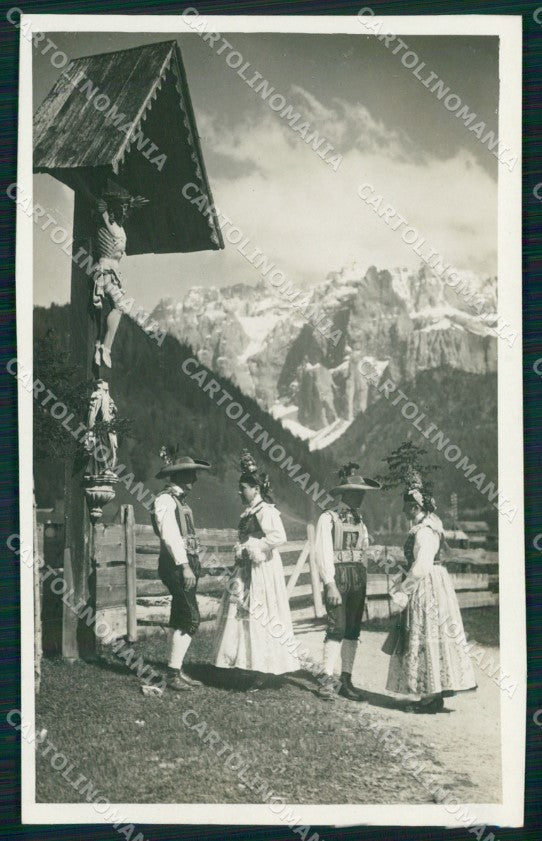 Bolzano Val Gardena Selva di Costumi Foto cartolina QZ8213 – fronte