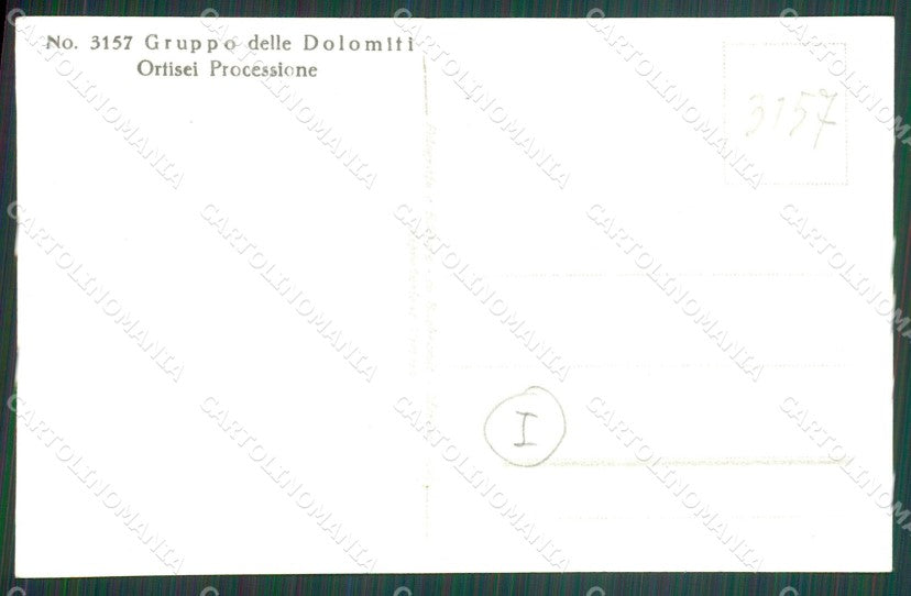 Bolzano Ortisei Costumi Processione Foto cartolina QZ8217 – retro