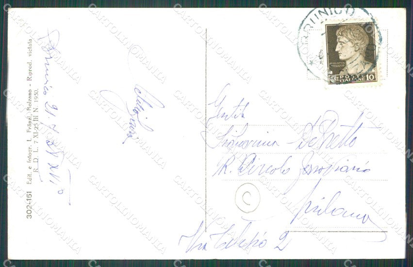 Bolzano Brunico cartolina QZ8218 – retro