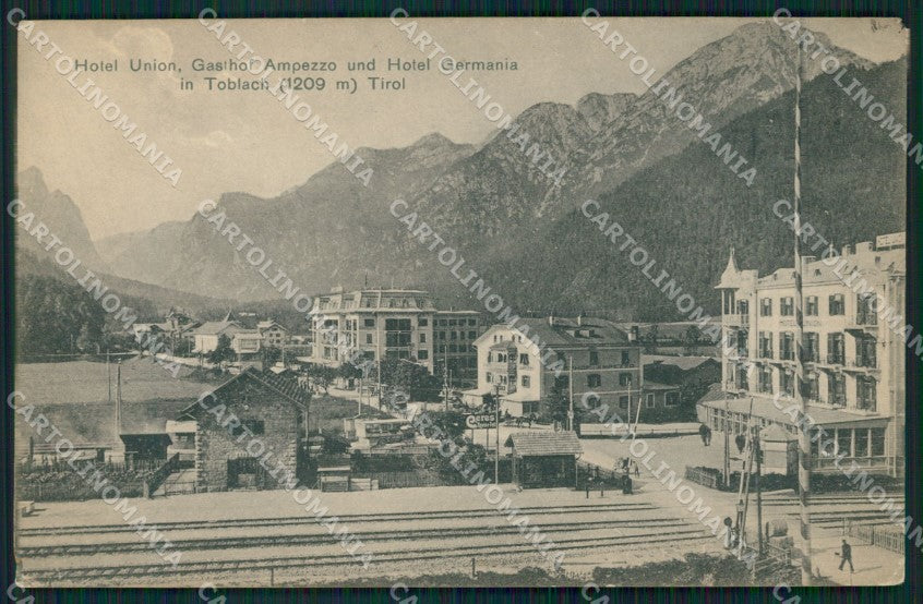 Bolzano Dobbiaco Val Pusteria TRACCE UMIDO cartolina QZ8231 – fronte