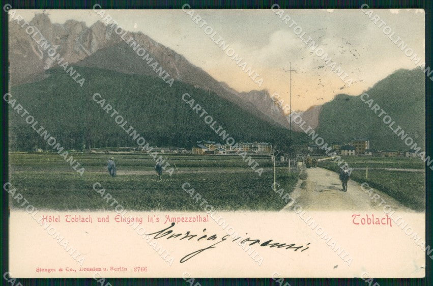 Bolzano Dobbiaco Val Pusteria ABRASA STRAPPINO cartolina QZ8233 – fronte