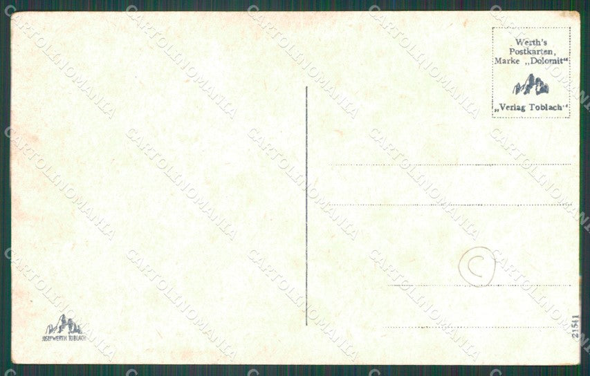 Bolzano Dobbiaco Val Pusteria ABRASA cartolina QZ8234 – retro