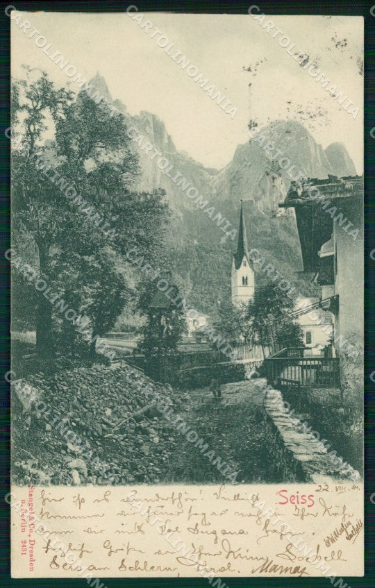 Bolzano Siusi cartolina QZ8246 – fronte