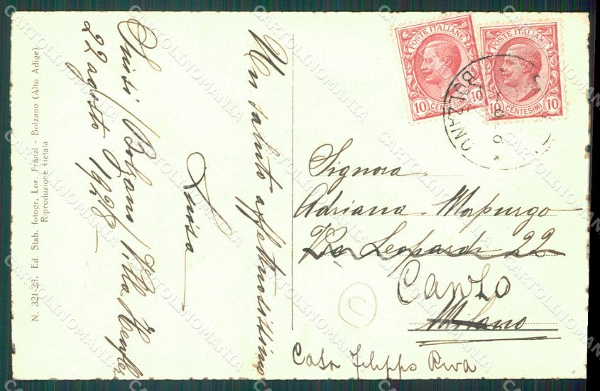 Bolzano Siusi cartolina QZ8248 – retro