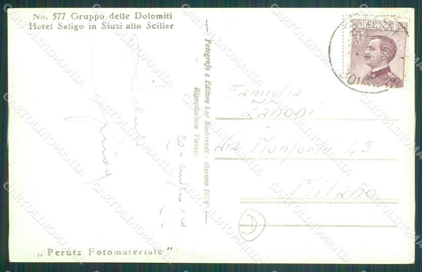 Bolzano Siusi Foto cartolina QZ8260 – retro