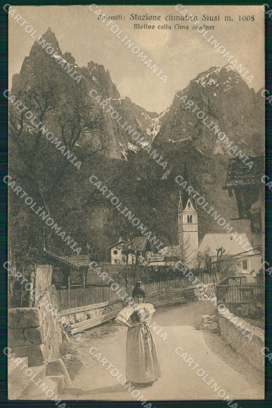 Bolzano Siusi Cima Santner Costumi cartolina QZ8266 – fronte