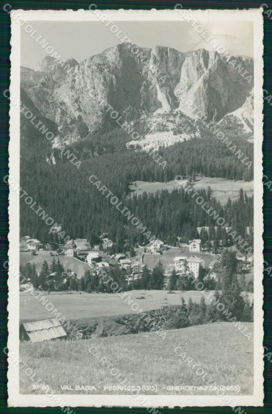 Bolzano Val Badia Pedraces Gherdenazza Foto cartolina QZ8287 – fronte