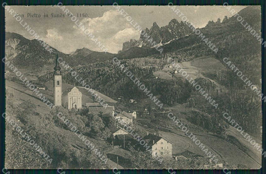 Bolzano Funes San Pietro in cartolina QZ8296 – fronte