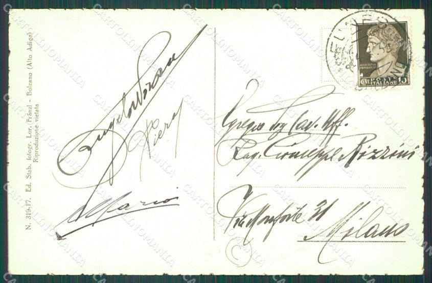 Bolzano Funes San Pietro in cartolina QZ8296 – retro