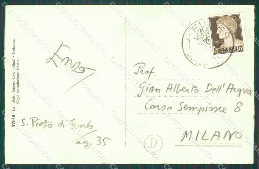 Bolzano Funes cartolina QZ8299 – retro