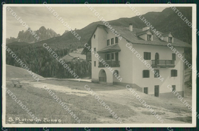 Bolzano Funes San Pietro in PIEGHINA Foto cartolina QZ8300 – fronte