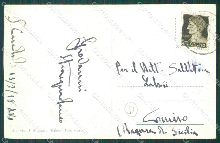 Bolzano San Candido Val Pusteria Rifugio Tre Scarperi PIEGHINE cartolina QZ8308 – retro