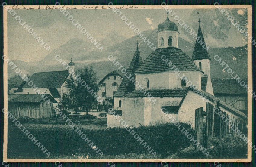 Bolzano San Candido Val Pusteria ABRASA cartolina QZ8311 – fronte