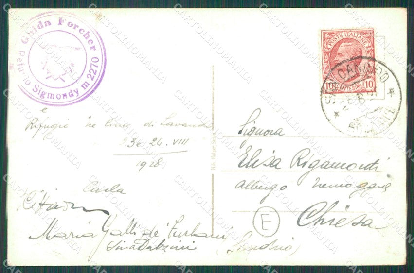 Bolzano San Candido Val Pusteria PIEGHINA Foto cartolina QZ8316 – retro