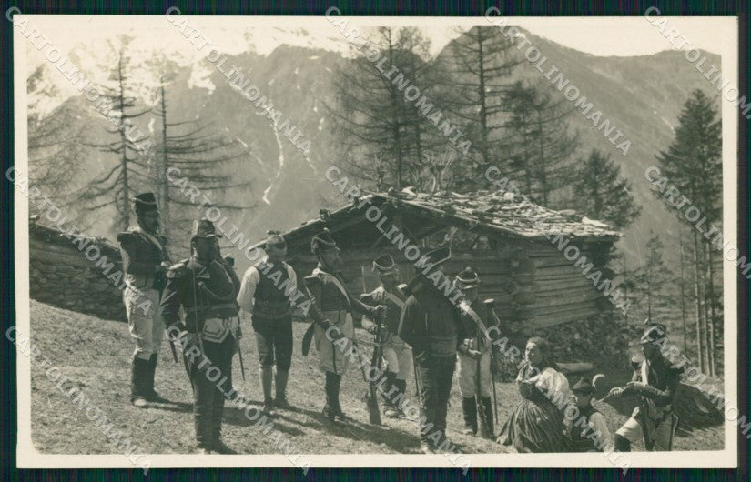 Bolzano Val Passiria Malga Pfandler Militare Foto cartolina QZ8353 – fronte